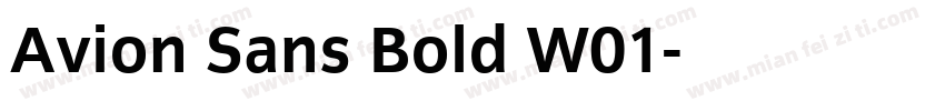 Avion Sans Bold W01字体转换